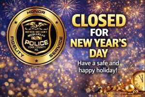 Administrative Offices Closed for the New Year’s Holiday